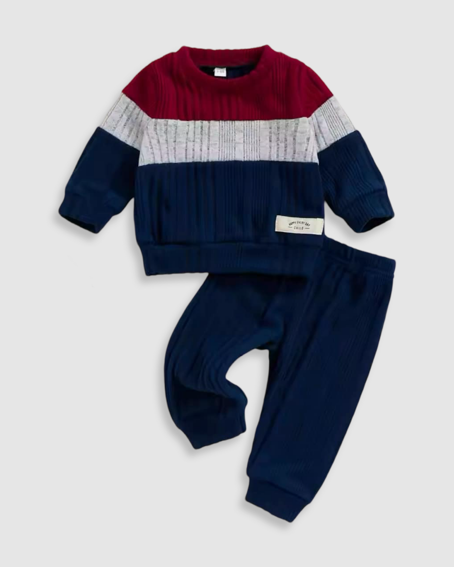 Colorblock Lounge Set Navy