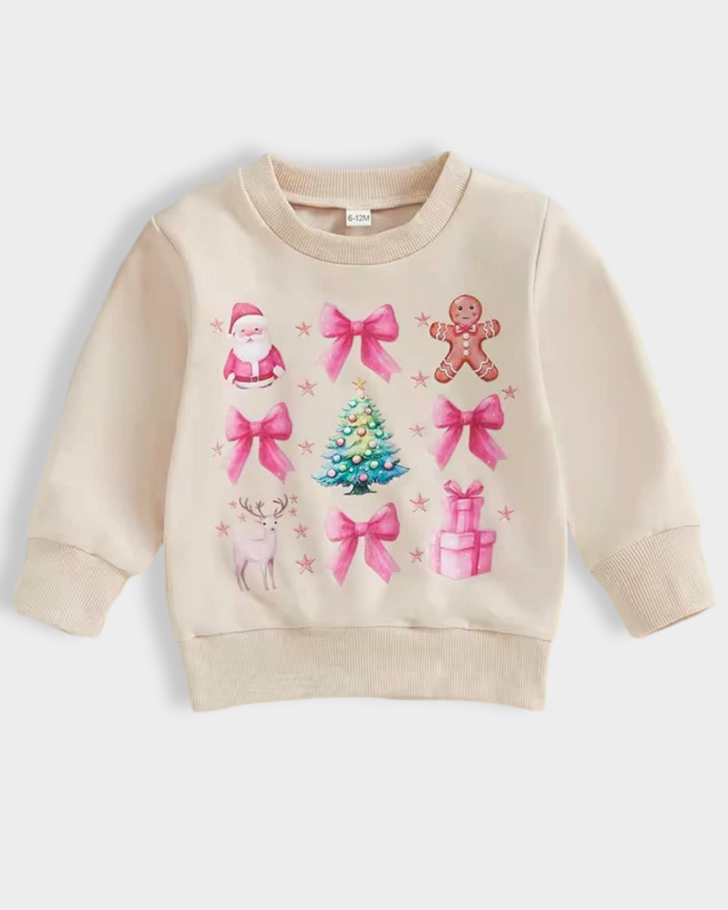 Pink Christmas Bows Sweatshirt