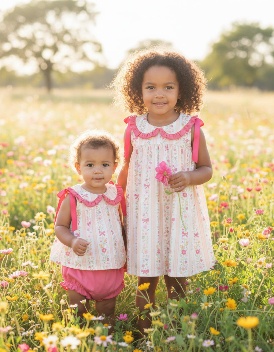Pink Floral Spring Dress