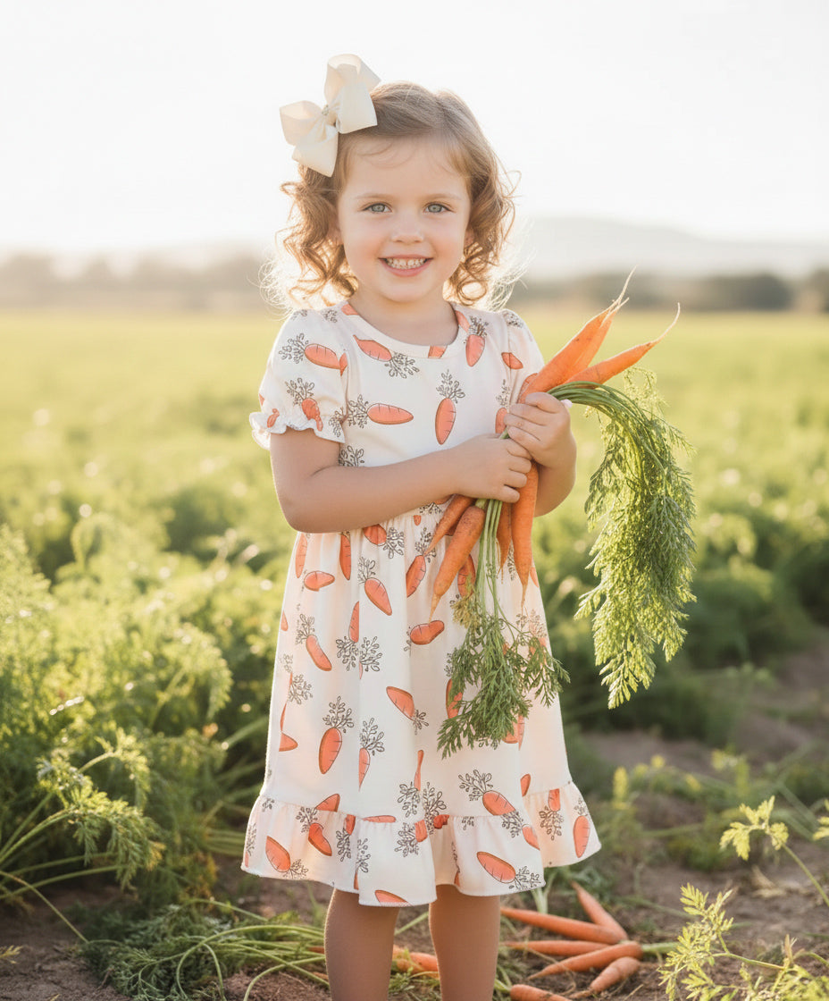 Carrot Ruffle Dress