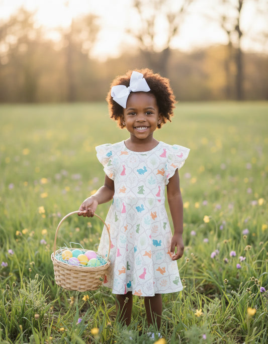 Bunny Garden Twirl Dress