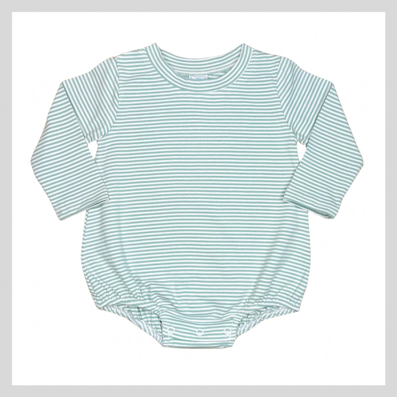 Sage Striped Tee Bubble