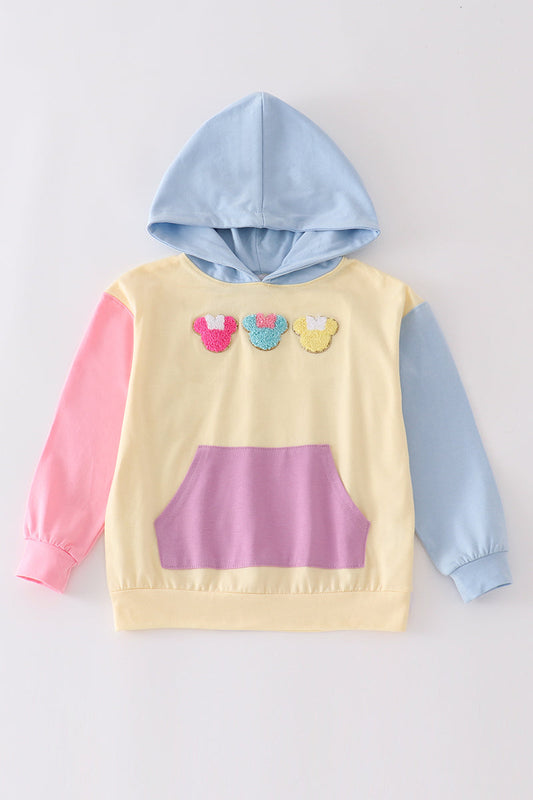 Colorblock Mouse Hooded Top