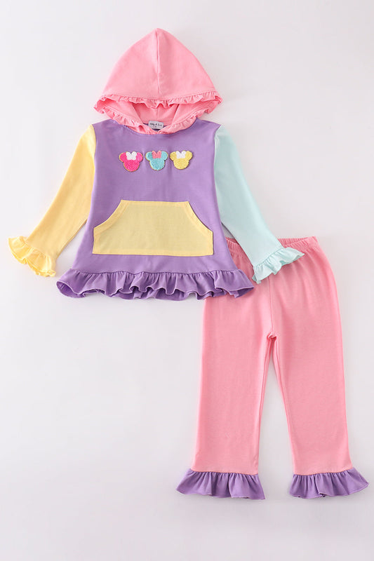 Colorblock Mouse Ruffle Set