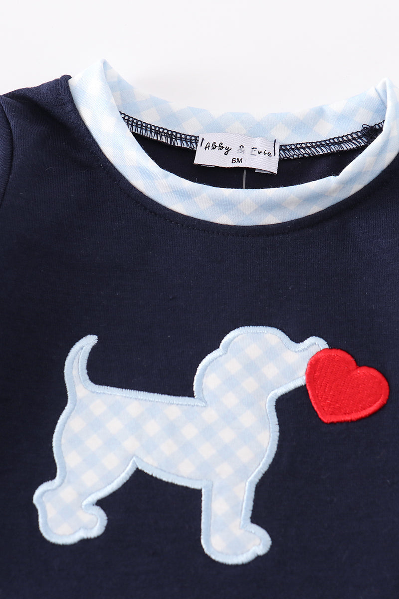 Puppy Heart Applique Romper