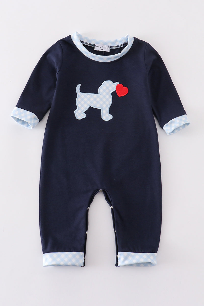 Puppy Heart Applique Romper