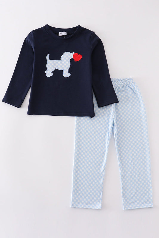 Puppy Heart Applique Set