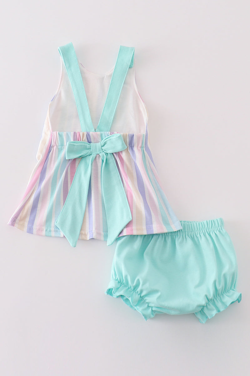 Multicolor Stripe Bubble Set