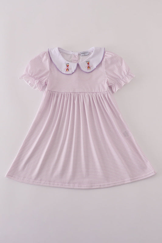 Purple Striped Crayon Dress