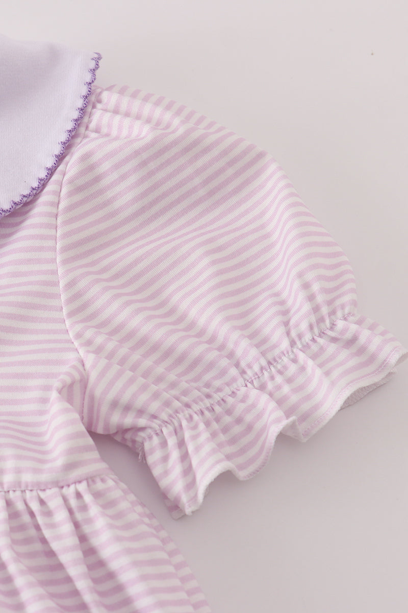 Purple Striped Crayon Dress