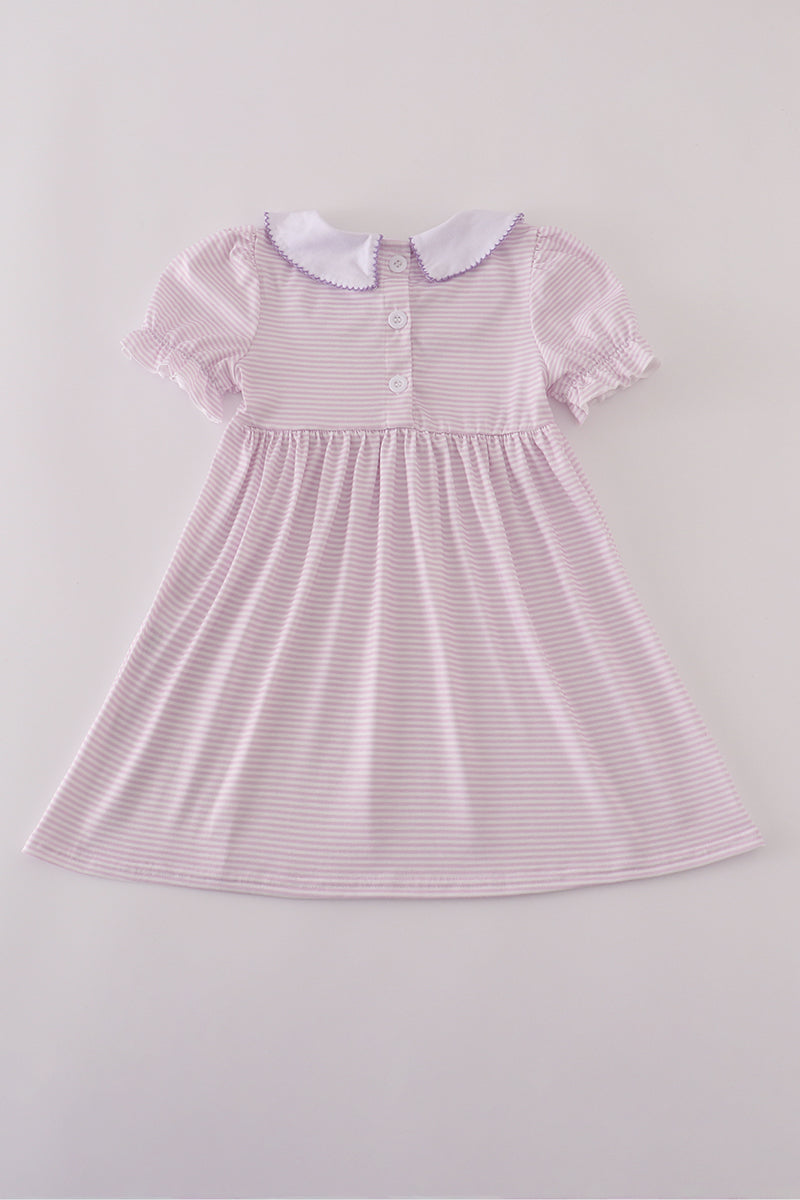 Purple Striped Crayon Dress