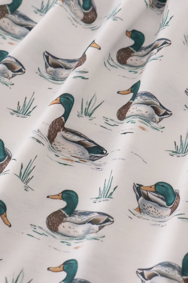 Duck Print Twirl Dress