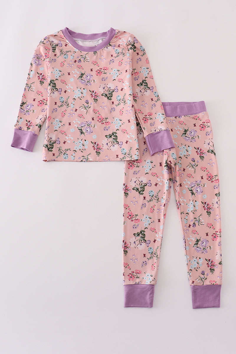 Purple Floral Bamboo PJs