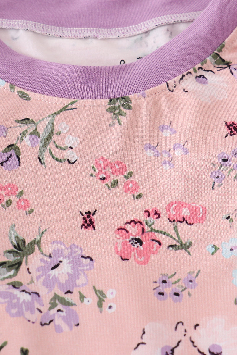 Purple Floral Bamboo PJs