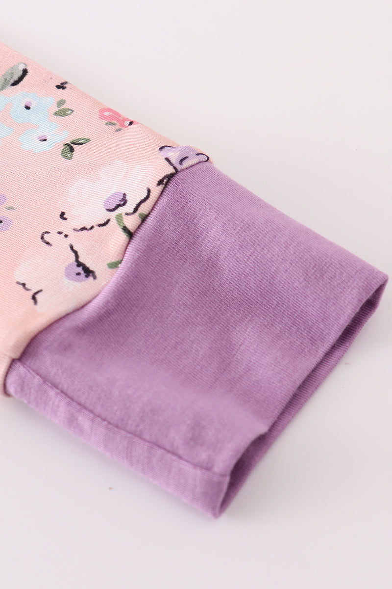 Purple Floral Bamboo PJs