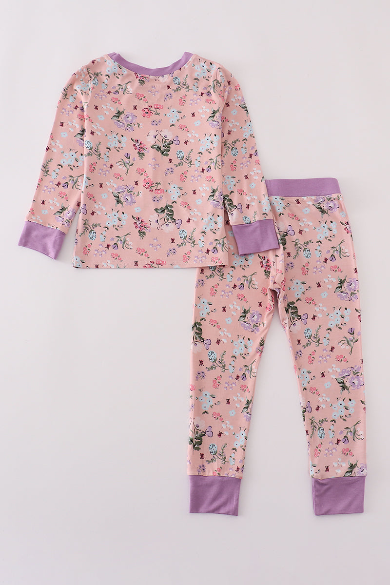 Purple Floral Bamboo PJs