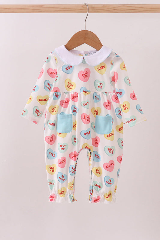 Candy Hearts Romper