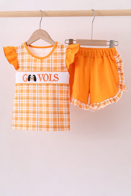 TN Go Vols Ruffled Shorts Set