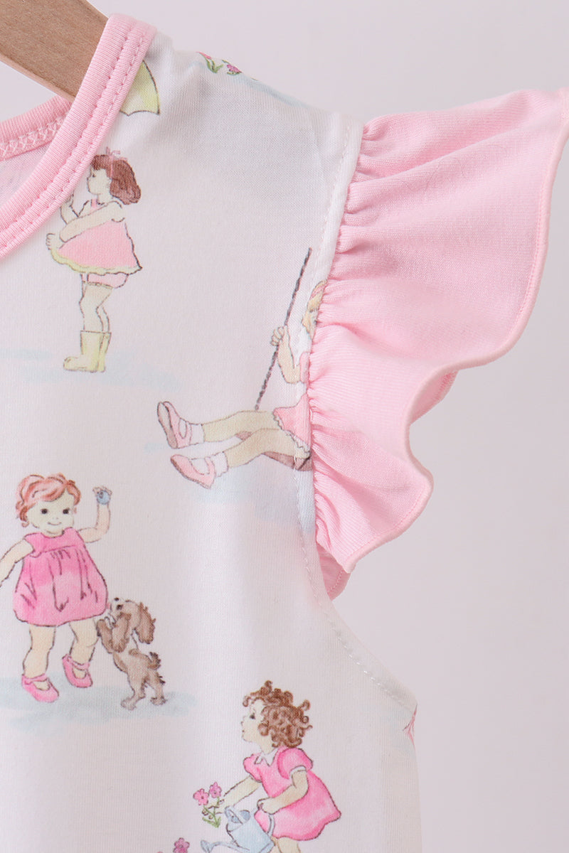 Vintage Girls Bow Top