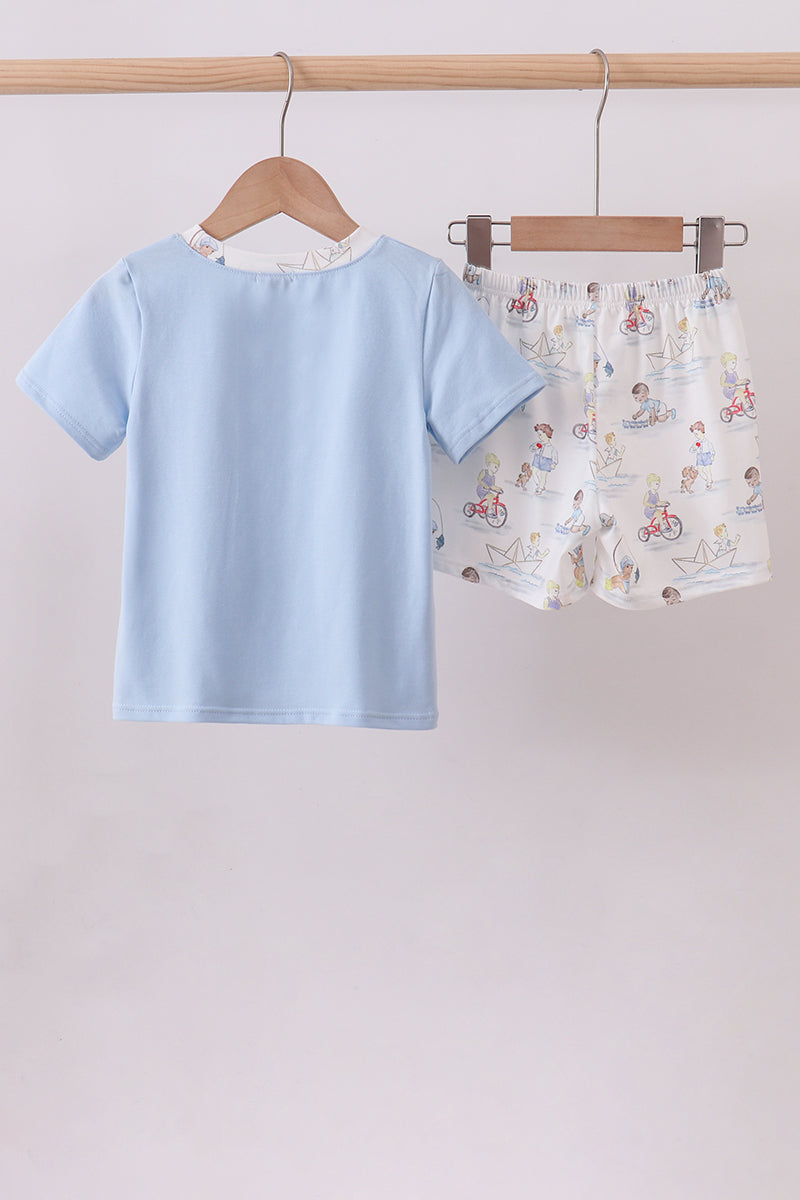 Vintage Boys Shorts Set