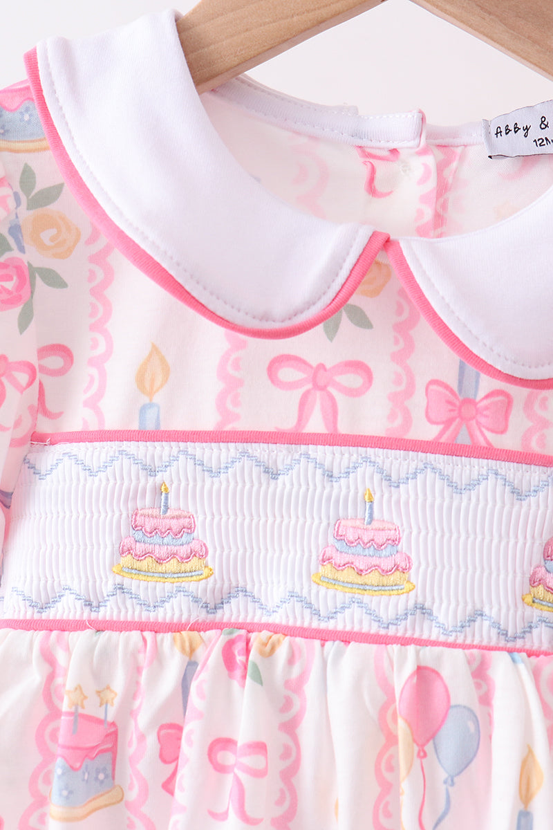 Birthday Smocked Bloomers Set
