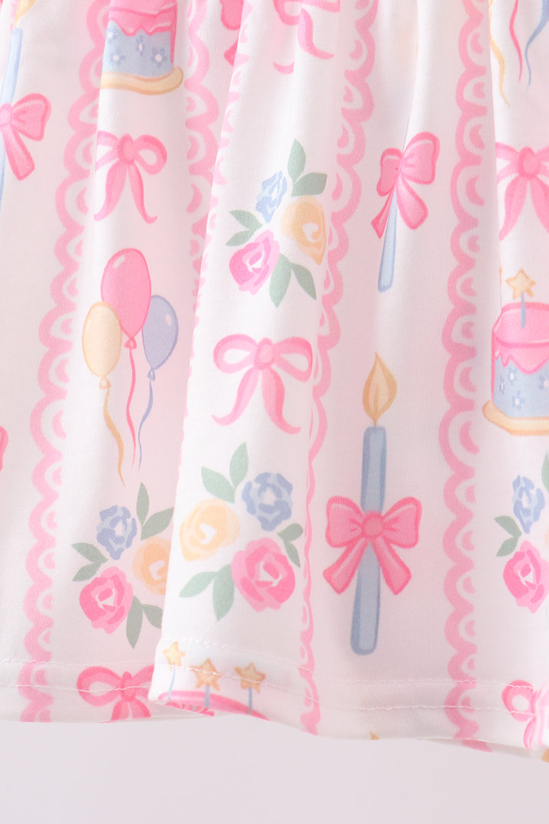 Birthday Smocked Bloomers Set