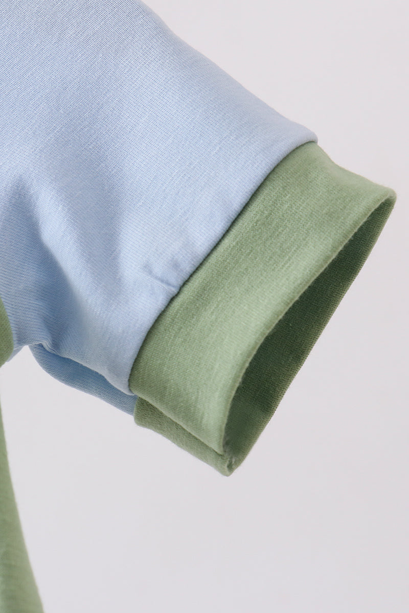 Blue Green Stripe Bubble