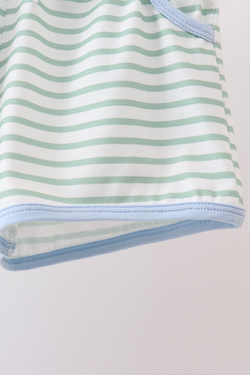 Blue Green Stripe Set