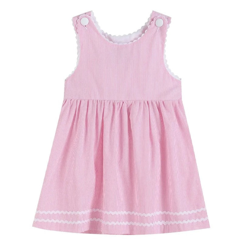 Pink Stripe A-Line Dress