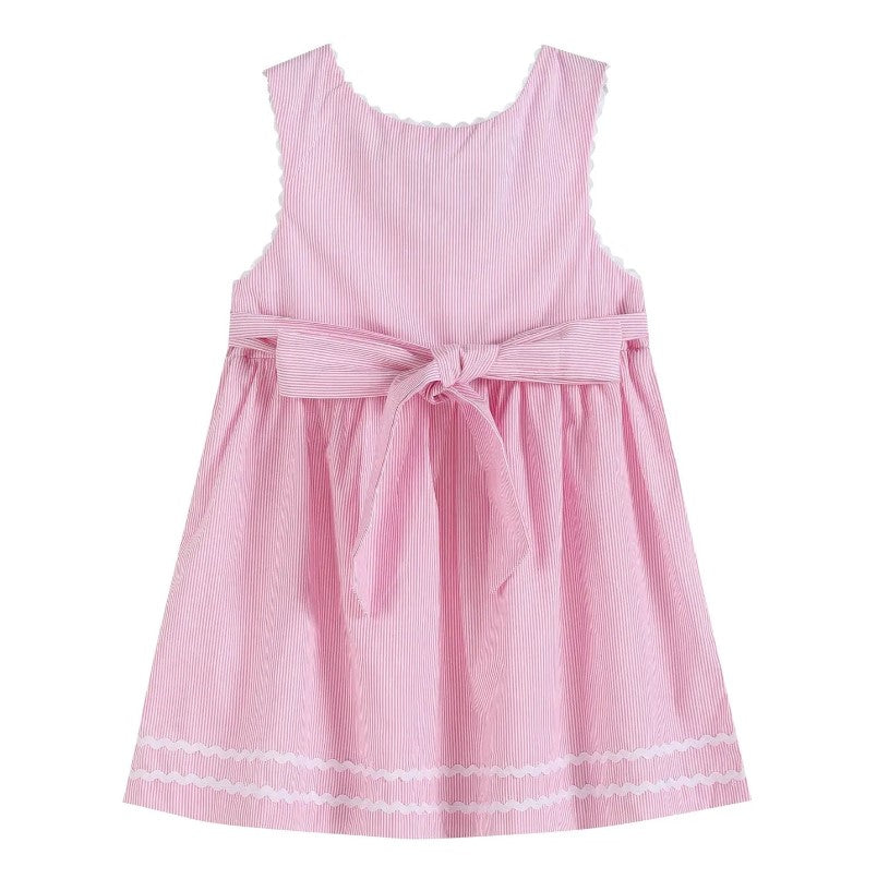 Pink Stripe A-Line Dress