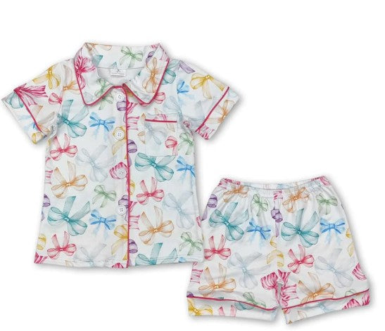 Colorful Bows Short PJs