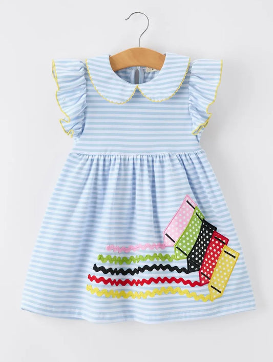 Crayons Applique Dress
