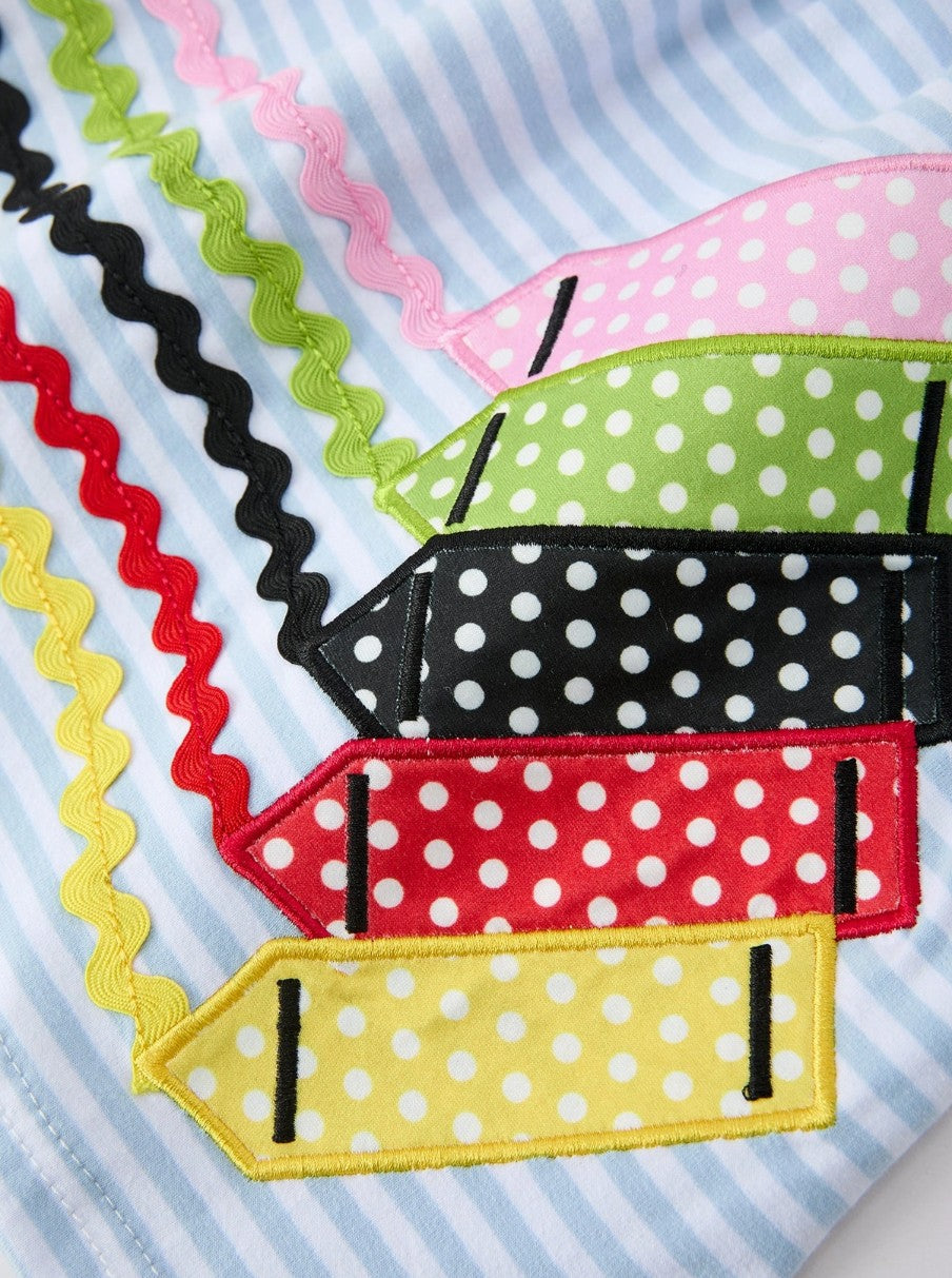Crayons Applique Dress