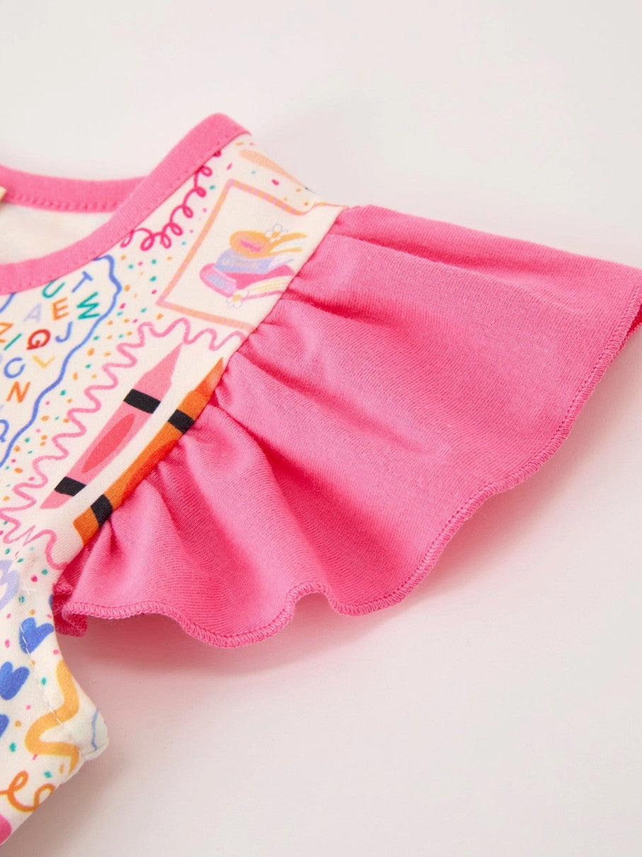 BTS Pink Ruffle Set