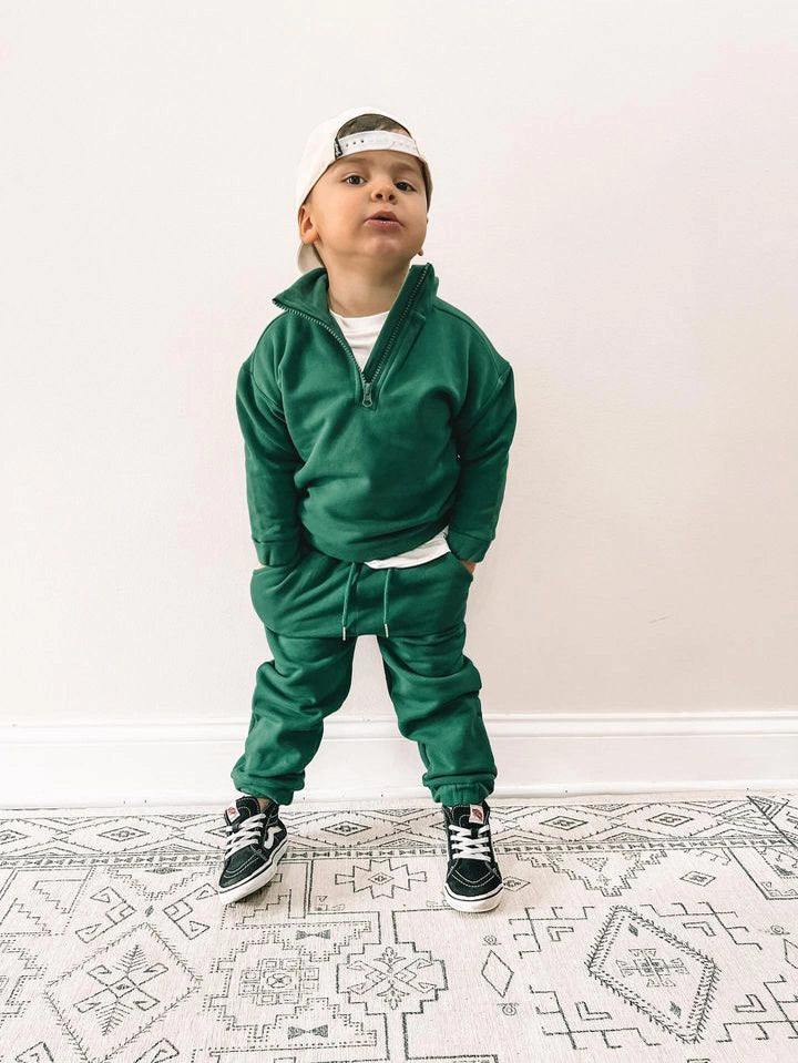 Emerald Fleece Jogger Set