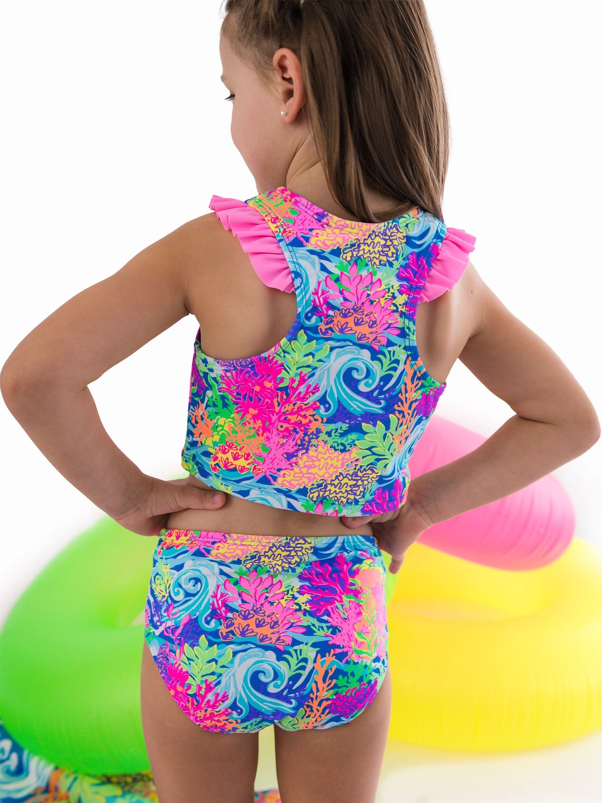 Neon Coral 2pc Racerback