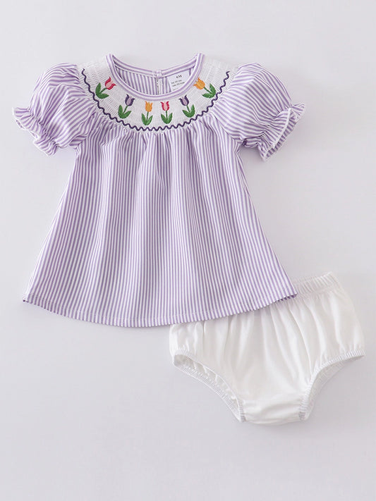 Smocked Tulip Bubble Set