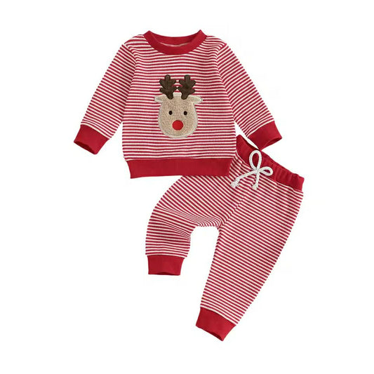 Reindeer Striped Set