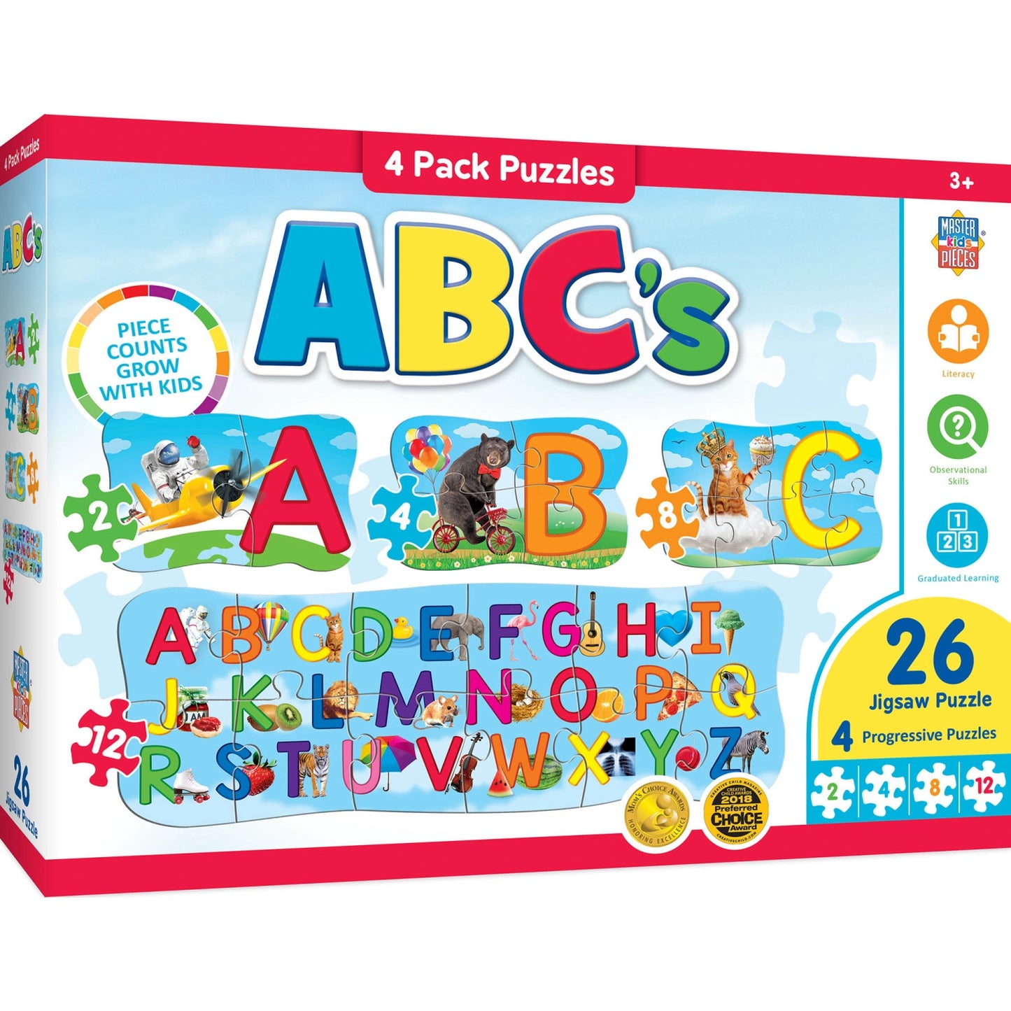 ABC's 4pk Puzzles