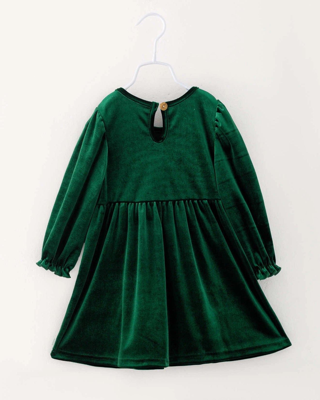 Smocked Gingerbread Velvet Dress