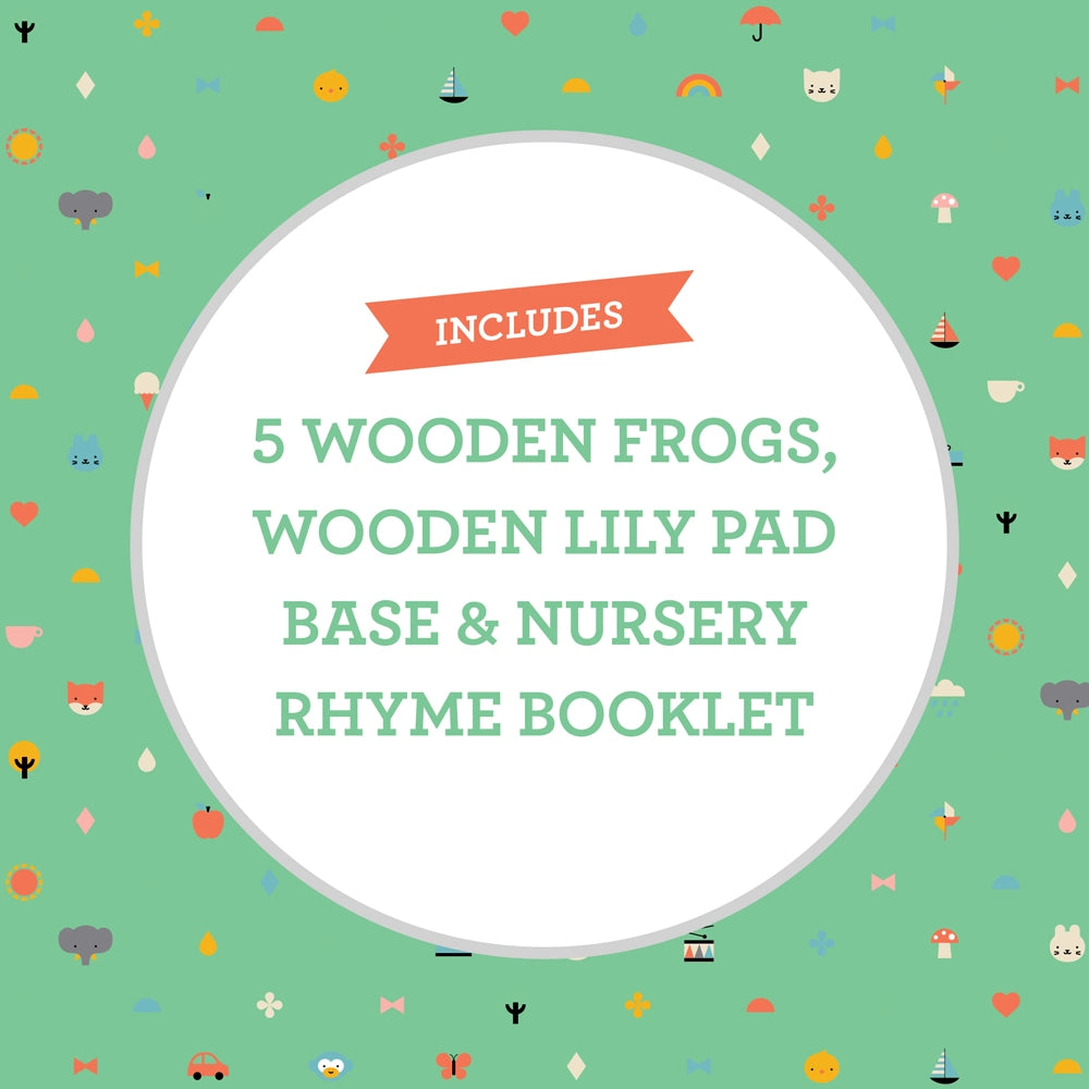 Nursery Counting Puzzle: Five Little Speckled Frogs