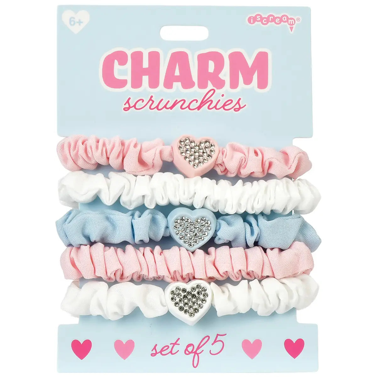 Heart Charm Scrunchies