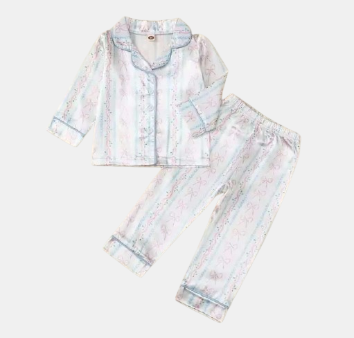 Vintage Bows Silk Pjs