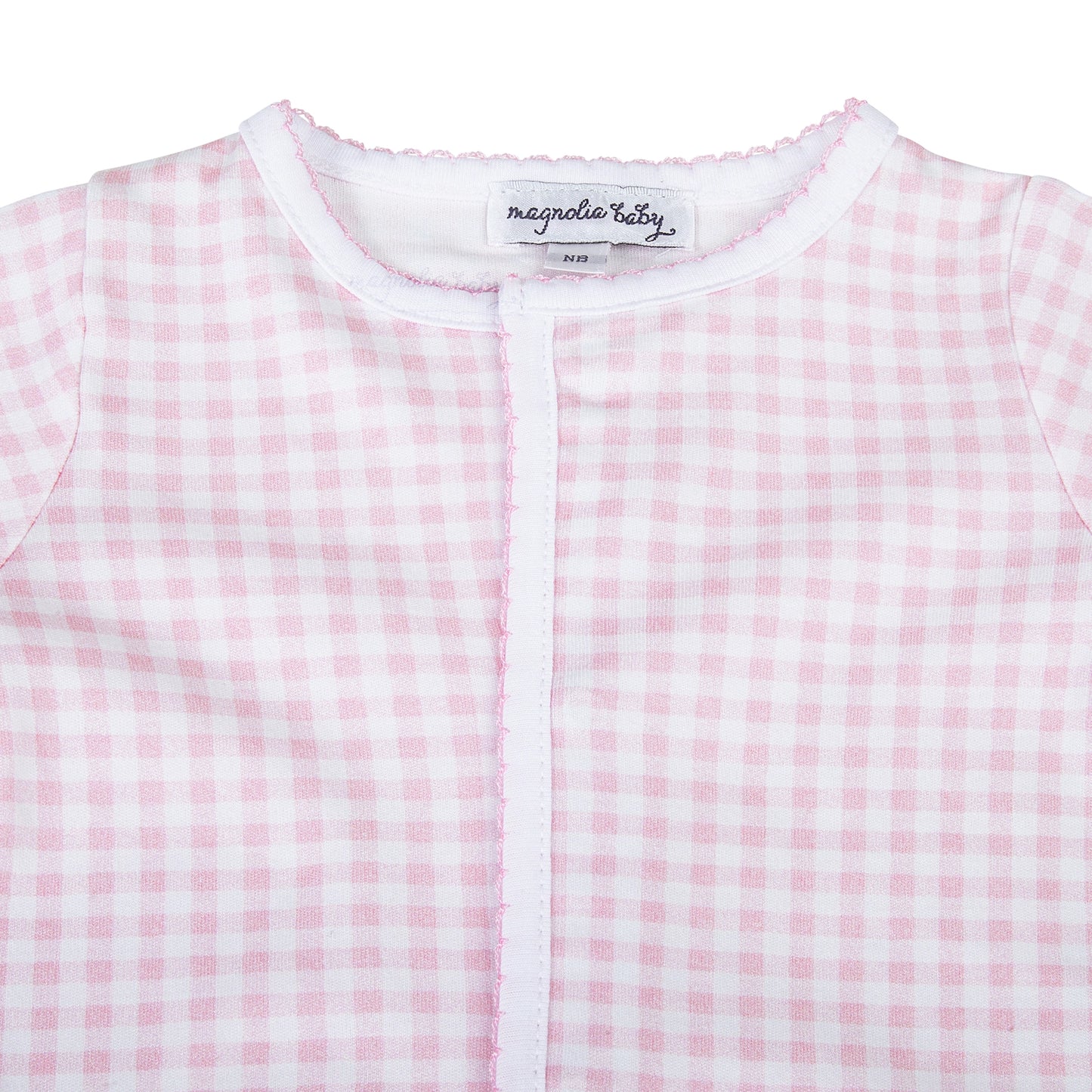 Pink Mini Checks Footie
