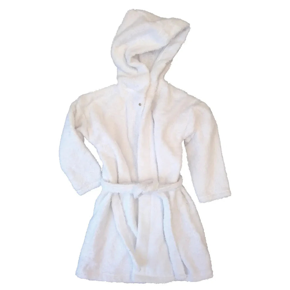 White Organic Cotton Bath Robe