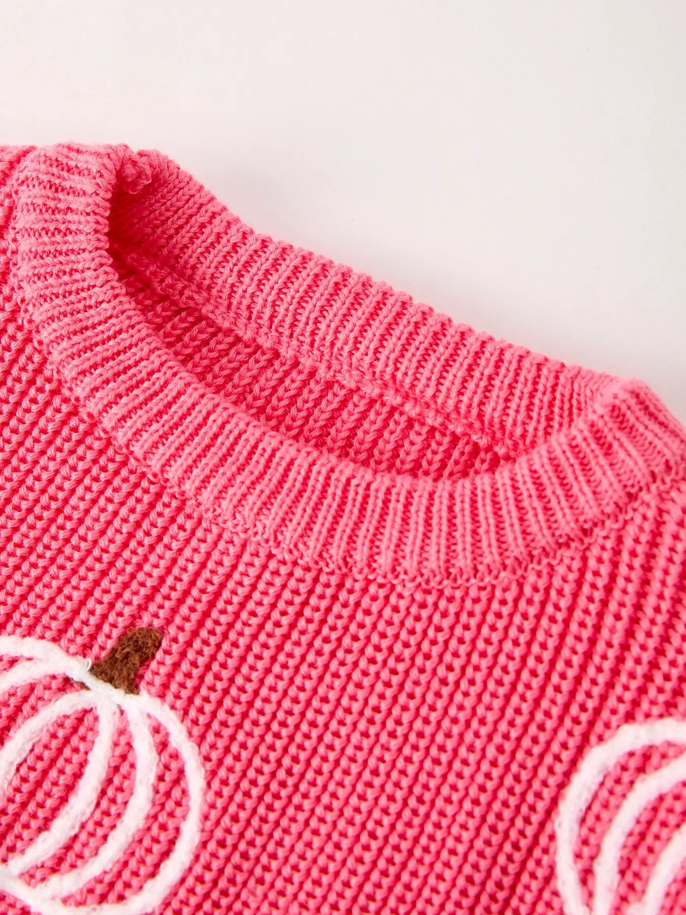 Pink/White Pumpkin Sweater