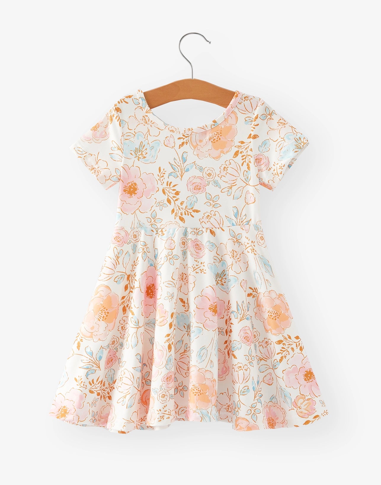 Vintage Floral Twirl Dress
