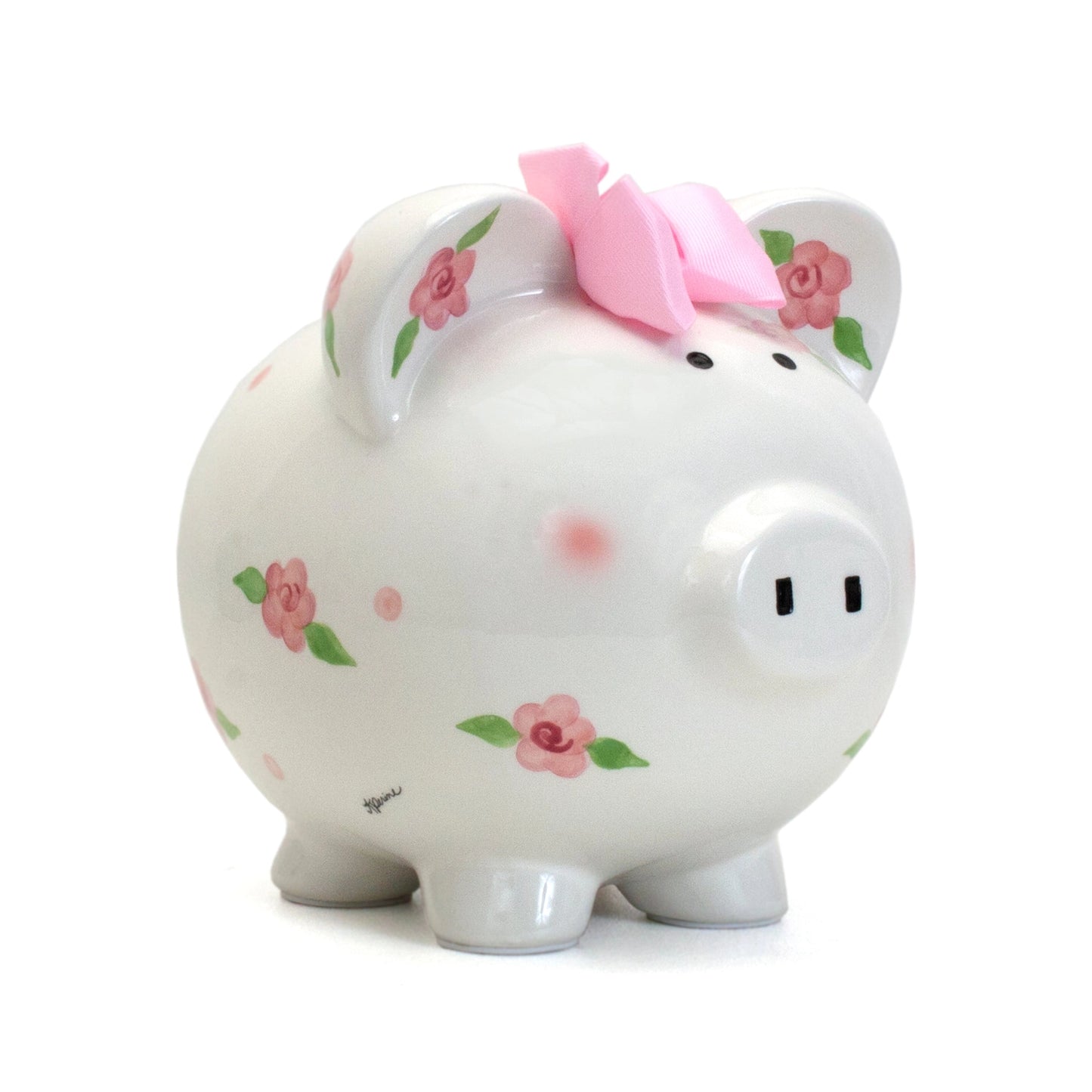 Posies & Polka Dots Piggy Bank