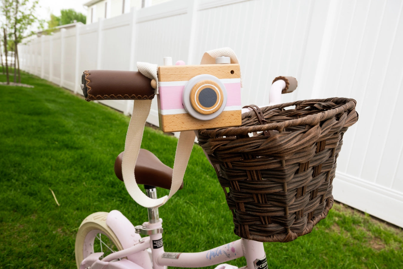 Vintage Camera Music Box: Pink