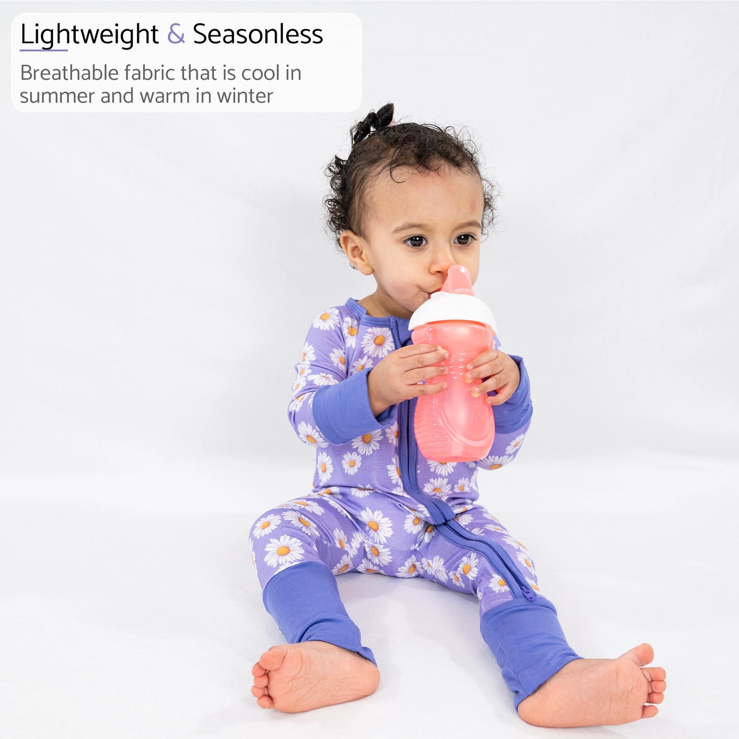 Purple Daisy Bamboo Sleeper